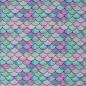 Preview: Baumwolldruck Mermaid Flossenoptik Bunt
